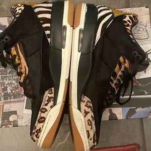 Jordan retro 3 animal instinct size 10